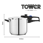 Tower Pressure 7 L Paslanmaz Çelik Düdüklü Tencere